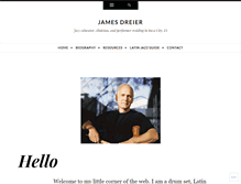 Tablet Screenshot of jamesdreier.com
